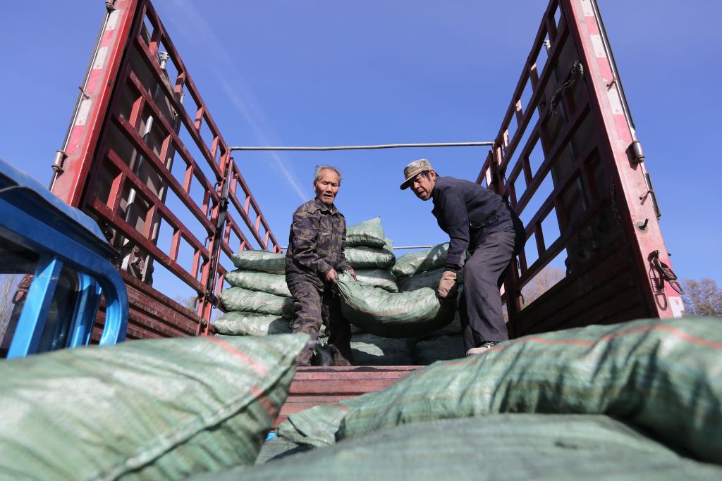 甘肃定西：发放物资 温暖过冬